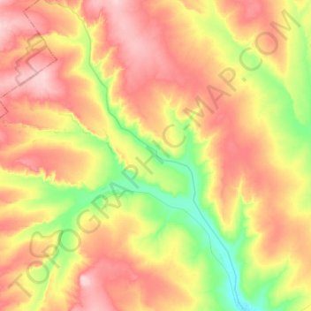 Topografische Karte Каргалка, Höhe, Relief
