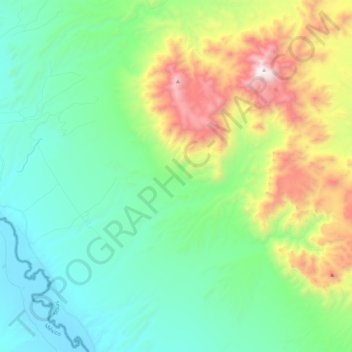 Topografische Karte Chinati Mountains State Park, Höhe, Relief