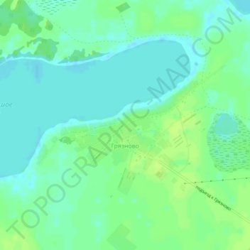 Topografische Karte Грязново, Höhe, Relief