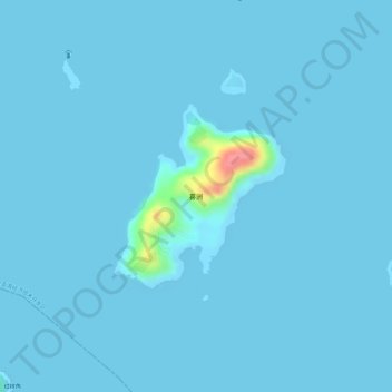 Topografische Karte 喜洲, Höhe, Relief