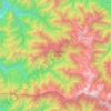 Topografische Karte Kamlang WLS/Tiger Reserve, Höhe, Relief
