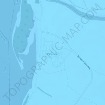 Topografische Karte Речное, Höhe, Relief