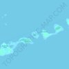 Topografische Karte Hopkins Island, Höhe, Relief