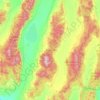 Topografische Karte Toquima, Höhe, Relief