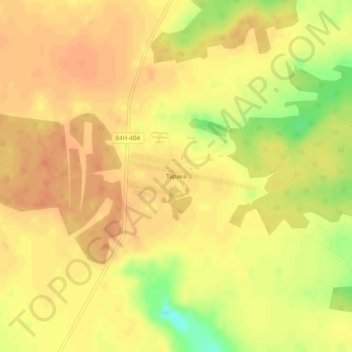 Topografische Karte Тарака, Höhe, Relief