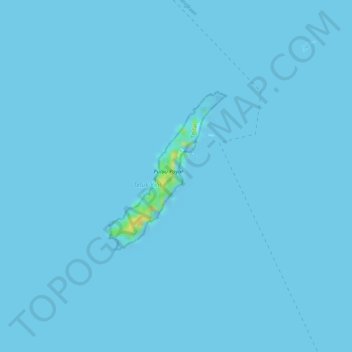 Topografische Karte Pulau Payar, Höhe, Relief