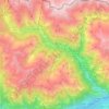 Topografische Karte Schnalstal, Höhe, Relief