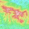 Topografische Karte Riesengebirge, Höhe, Relief