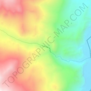 Topografische Karte Quebrada del Toro, Höhe, Relief