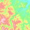 Topografische Karte Урик, Höhe, Relief