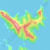 Topografische Karte Kaikoura Island, Höhe, Relief