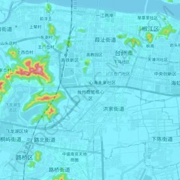 Topografische Karte 永宁河, Höhe, Relief