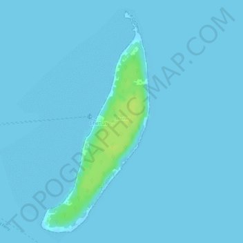 Topografische Karte Chetlat Island, Höhe, Relief
