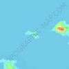 Topografische Karte Mangenguey Island, Höhe, Relief