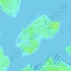 Topografische Karte Ford Island, Höhe, Relief