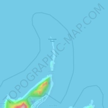 Topografische Karte Pola Island, Höhe, Relief