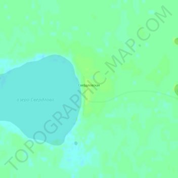 Topografische Karte Свердловская, Höhe, Relief