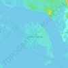 Topografische Karte Ilha Comprida, Höhe, Relief