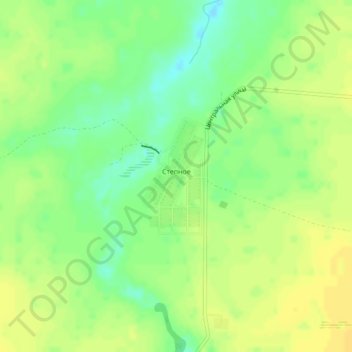 Topografische Karte Степное, Höhe, Relief