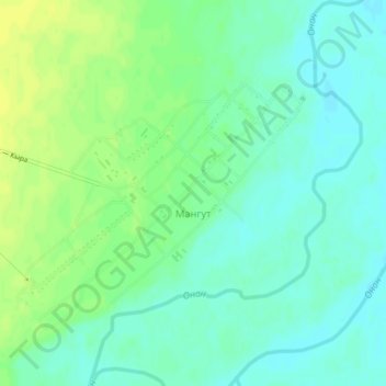Topografische Karte Мангут, Höhe, Relief