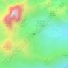 Topografische Karte Refuge de Pombie, Höhe, Relief