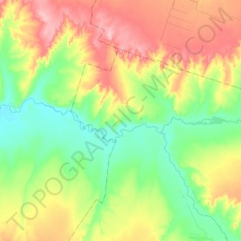 Topografische Karte Большой Уран, Höhe, Relief