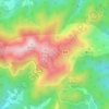 Topografische Karte 莫干山国家重点风景名胜区, Höhe, Relief
