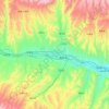 Topografische Karte 海东市, Höhe, Relief