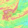 Topografische Karte 武陵源区, Höhe, Relief