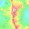 Topografische Karte Wind River Range, Höhe, Relief