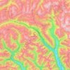 Topografische Karte Bezirk Leventina, Höhe, Relief