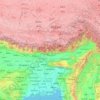 Topografische Karte Brahmaputra, Höhe, Relief