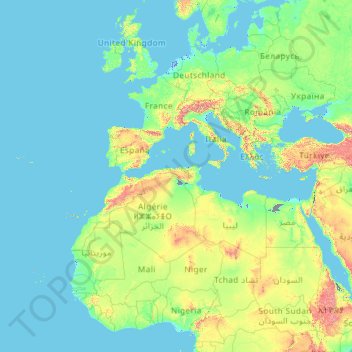 topographische karte niederlande Topografische Karte Niederlande Hohe Relief topographische karte niederlande