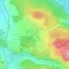Topografische Karte Uitikon, Höhe, Relief