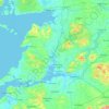 Topografische Karte County Clare, Höhe, Relief