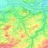 Topografische Karte Herisau, Höhe, Relief