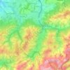 Topografische Karte Plaffeien, Höhe, Relief