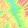 Topografische Karte Huaraz, Höhe, Relief