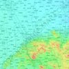 Topografische Karte 济南市, Höhe, Relief