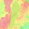 Topografische Karte Khuvsgul-See, Höhe, Relief
