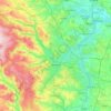 Topografische Karte Sheffield, Höhe, Relief