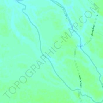 Topografische Karte Flinders River, Höhe, Relief